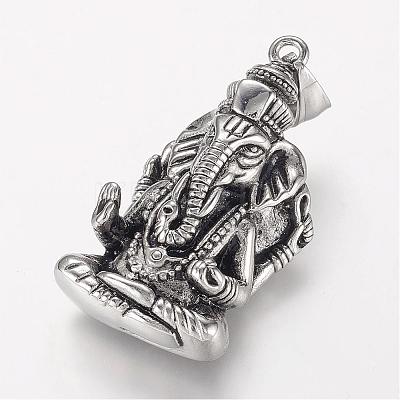 304 Stainless Steel Pendants STAS-P137-15AS-1