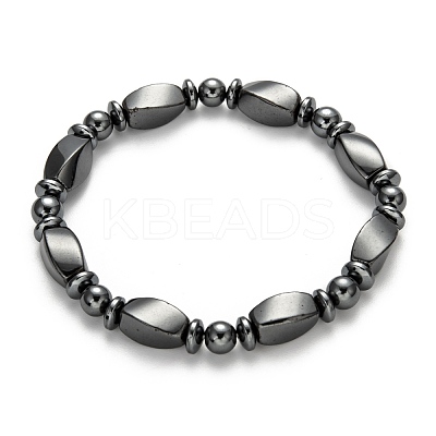 Non-Magnetic Synthetic Hematite Bracelets BJEW-E003-8-1
