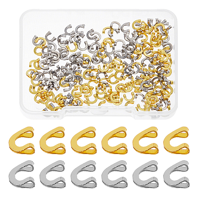 200Pcs 2 Bag Brass Links FIND-FH0009-60A-1