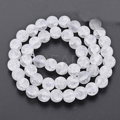 Crackle Glass Beads Strands GLAA-S192-D-008A-1