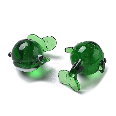 Handmade Lampwork Bumpy Beads LAMP-P067-02-1