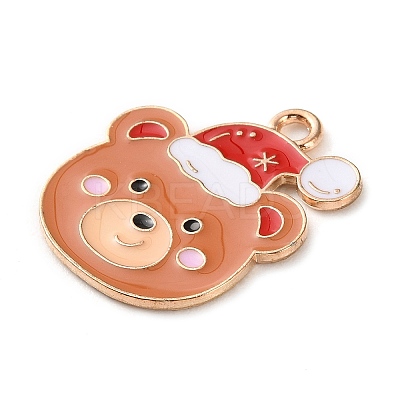 Alloy Enamel Pendants X-ENAM-B030-02G-15-1