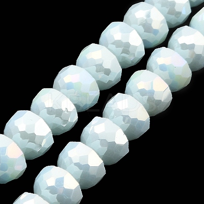 AB Color Plate Glass Beads Strands EGLA-P051-02A-B05-1