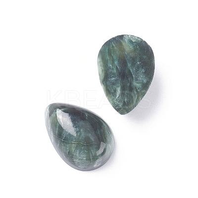 Natural Seraphinite Cabochons X-G-E557-09A-1