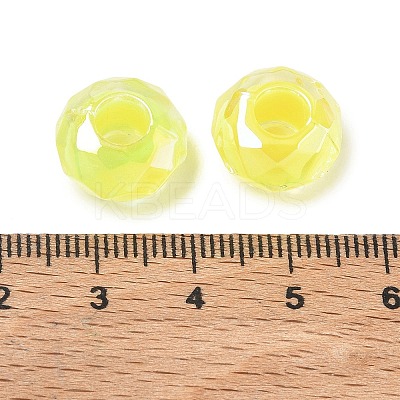 Electroplate Transpant Resin European Beads RE-CBAFF00-02D-1