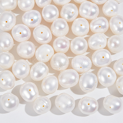 1 Strand Natural Cultured Freshwater Pearl Beads Strands PEAR-NB0002-44-1