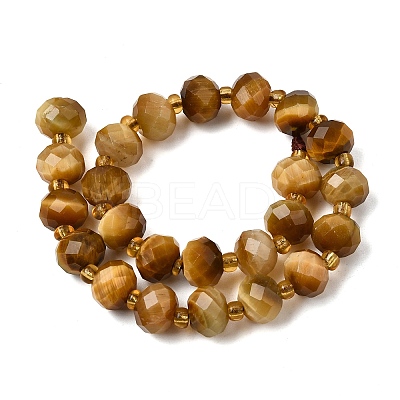 Natural Tiger Eye Beads Strands G-D105-B10-1
