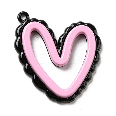 Spray Painted Alloy Pendants PALLOY-Z015-06EB-1