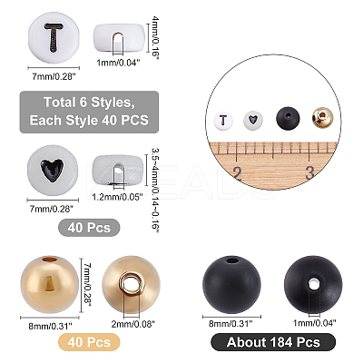 504Pcs Bead with Letter Kit for DIY Jewelry Making DIY-PH0005-52-1
