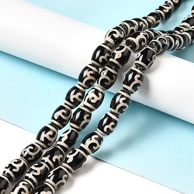 Tibetan Style dZi Beads Strands G-F726-A05-1