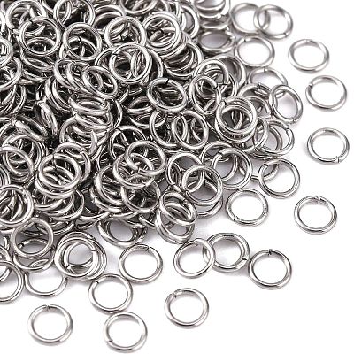 Tarnish Resistant 304 Stainless Steel Open Jump Rings LS-STAS-Q186-02-4x0.6mm-1