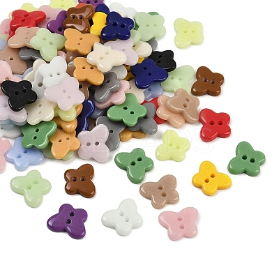 2-Hole Porcelain Buttons PORC-R010-09A-1