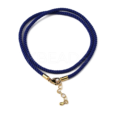 Nylon Milan Cord Necklace Making MAK-M028-01G-08-1