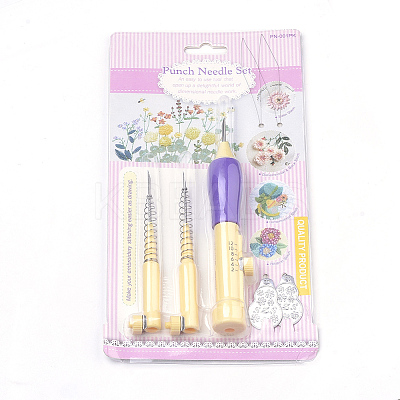 Plastic with Iron DIY Embroidery Magic Pen Set TOOL-Q010-19-B-1