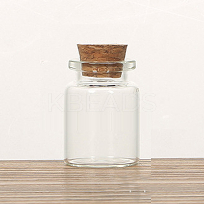 Glass Cork Bottles Ornament CON-PW0001-038B-1