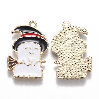 Halloween Theme Alloy Enamel Pendants ENAM-J649-03LG-1