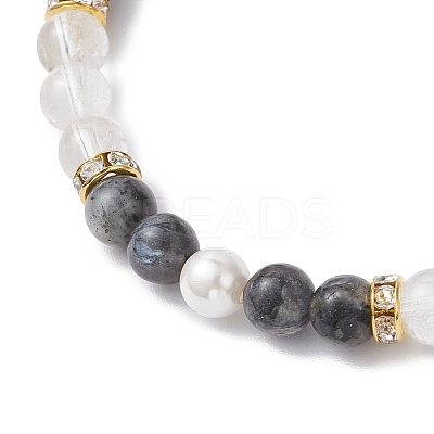 Brass Charm Bracelets BJEW-JB12230-01-1