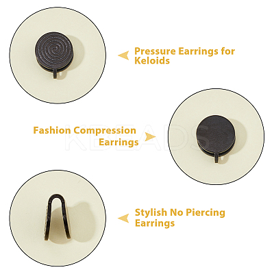 8Pcs 304 Stainless Steel Vortex Cuff Earrings EJEW-FI0003-29G-1