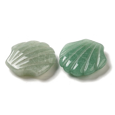 Natural Green Aventurine Carved Healing Shell Figurines G-K353-03F-1