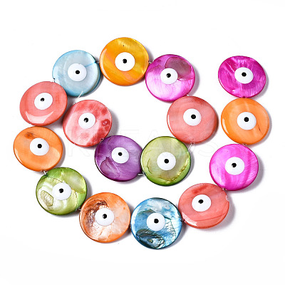 Natural Freshwater Shell Beads Strands SHEL-N003-10-1