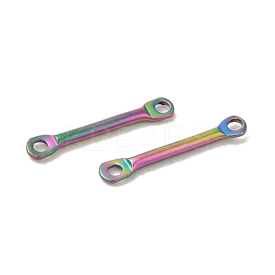 Ion Plating(IP) 304 Stainless Steel Connector Charms STAS-Q323-04C-MC-1