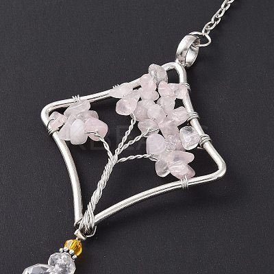 Teardrop Acrylic Beads Big Pendant Decorations HJEW-D029-01P-D-1