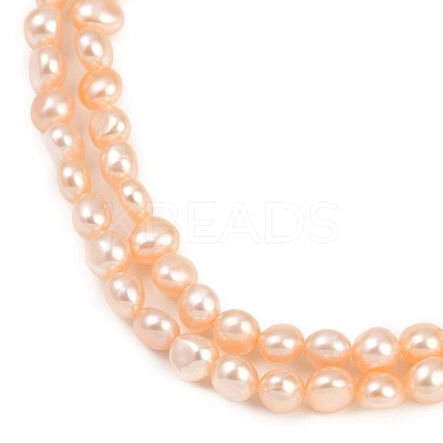 Natural Cultured Freshwater Pearl Beads Strands PEAR-P064-19G-12C-1
