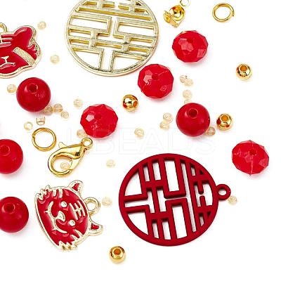 Tiger Zodiac Bracelets DIY Making Kits DIY-YW0004-26-1