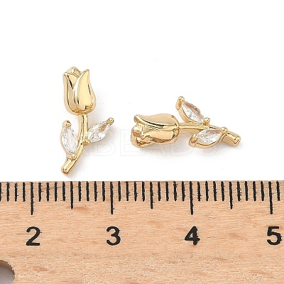 Brass Micro Pave Cubic Zirconia Pendants KK-L260-08G-1
