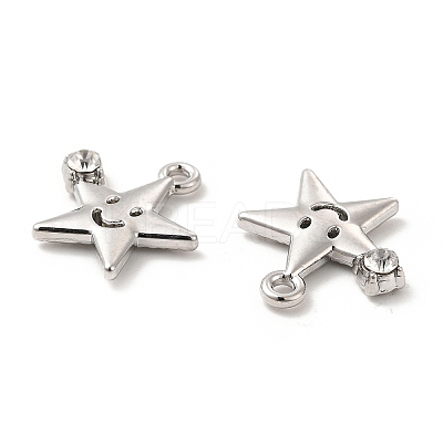 Rack Plating Alloy Rhinestone Pendants FIND-G044-14P-1