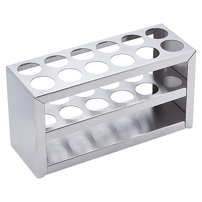Stainless Steel Test Tube Display Rack AJEW-WH0248-726B-1