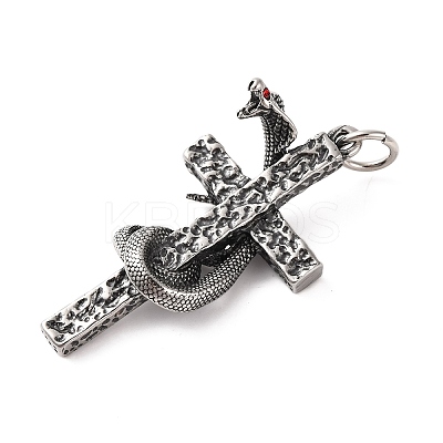 316 Surgical Stainless Steel Big Pendants STAS-Z073-55AS-01-1