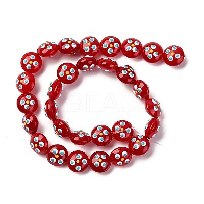 Transparent Glass Enamel Beads LAMP-S079-01H-1