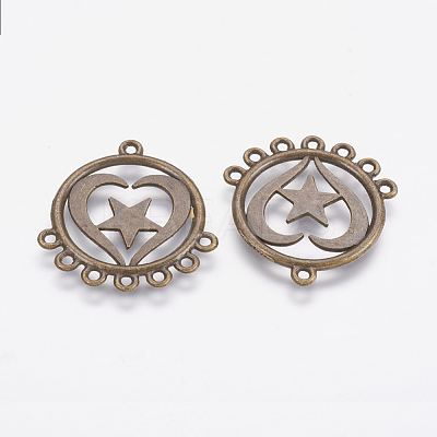 Tibetan Style Alloy Chandelier Components PALLOY-G196-01AB-1