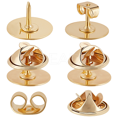 15 Sets Blank Brooches Accessories KK-BBC0015-73-1