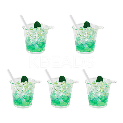 Transparent Resin Big Pendants LS-RESI-TAC0019-04A-1