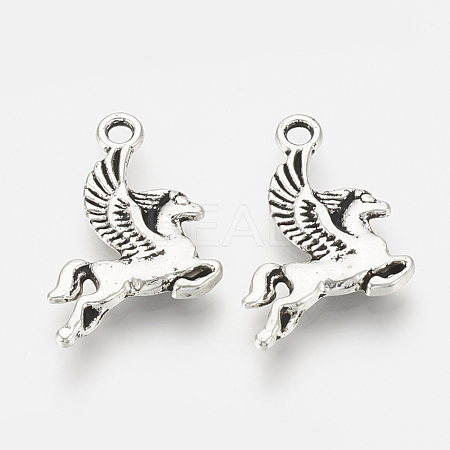 Tibetan Style Alloy Pendants TIBEP-S317-11AS-RS-1