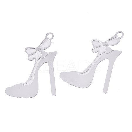 Tarnish Resistant 304 Stainless Steel Stilettos Filigree Pendants LS-STAS-R102-03P-1