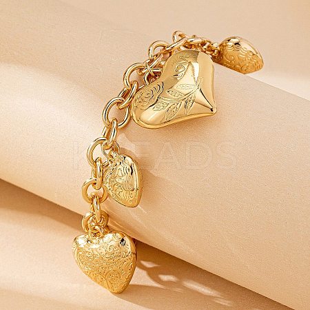 Alloy Charm Bracelets LS-BJEW-S180-01G-1