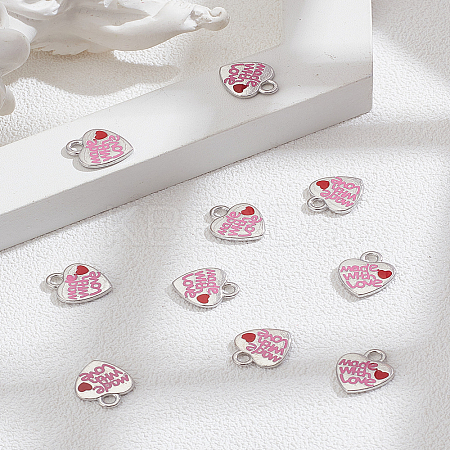 10Pcs Alloy Enamel Pendants ENAM-LP0001-63-1