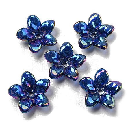 AB Color Plated Acrylic Beads OACR-G034-01C-1