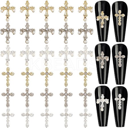 Alloy Rhinestone Cabochons MRMJ-CP0001-29A-1