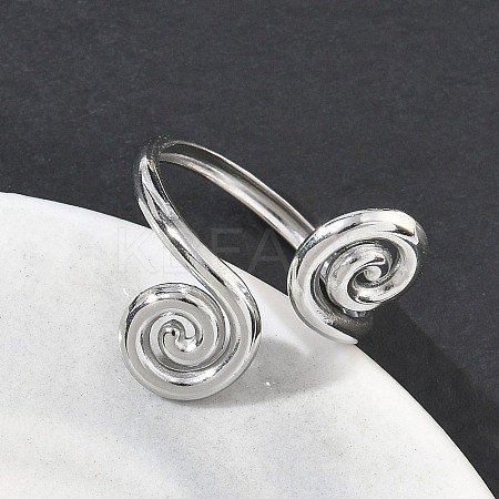 304 Stainless Steel Cuff Open Rings RJEW-D357-04P-1