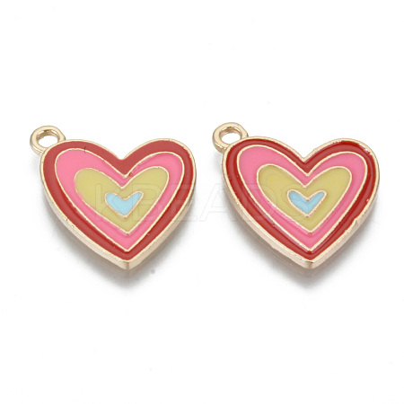 Alloy Enamel Pendants X-ENAM-T009-64-RS-1