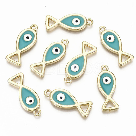 Alloy Enamel Pendants PALLOY-T075-33-NR-1