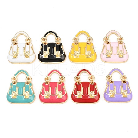 Alloy Enamel Pendants FIND-B062-08G-1