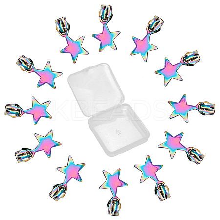 12Pcs #5 Alloy Zipper Sliders FIND-GF0006-29B-1