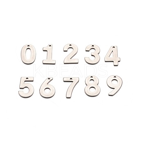 Tarnish Resistant Mixed Number 201 Stainless Steel Charms X-STAS-N082-05-1