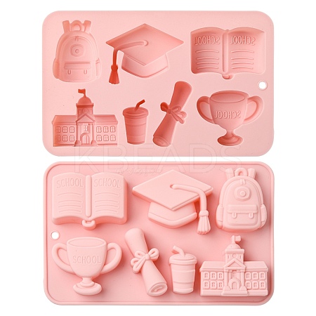 2Pcs College Theme Silicone Molds ST-CJ0043-009-1