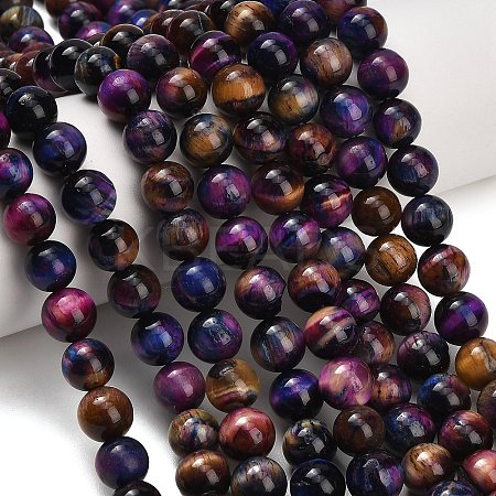 Natural Tiger Eye Beads Strands LS-G-F591-18-10mm-10-1